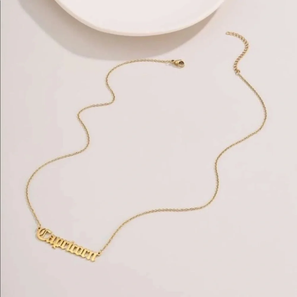 3/$30 💛 Capricorn Zodiac Necklace